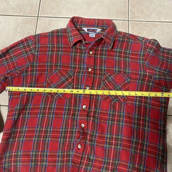 VTG Big Mac Flannel Plaid Button Shirt Men’s Medium Made USA Cotton - Picture 2 of 7